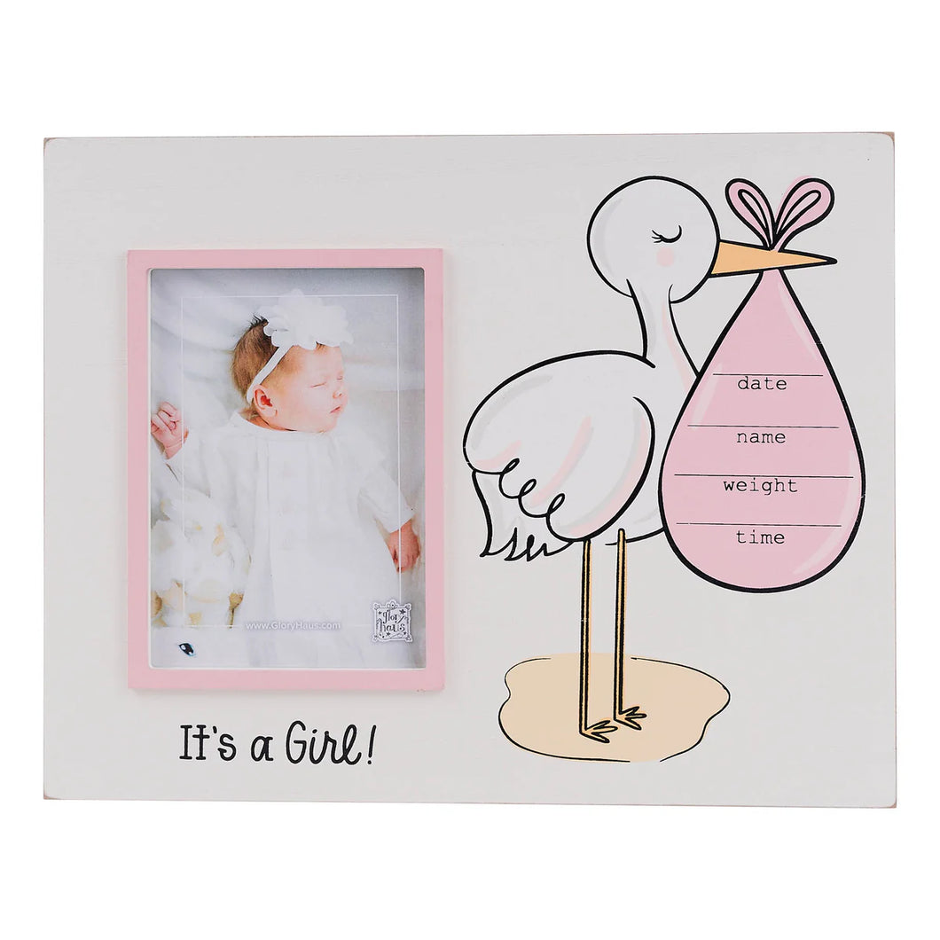 It’s A Girl Stork Frame