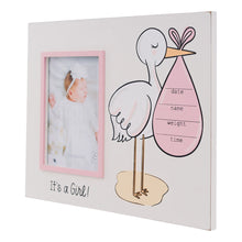 Load image into Gallery viewer, It’s A Girl Stork Frame
