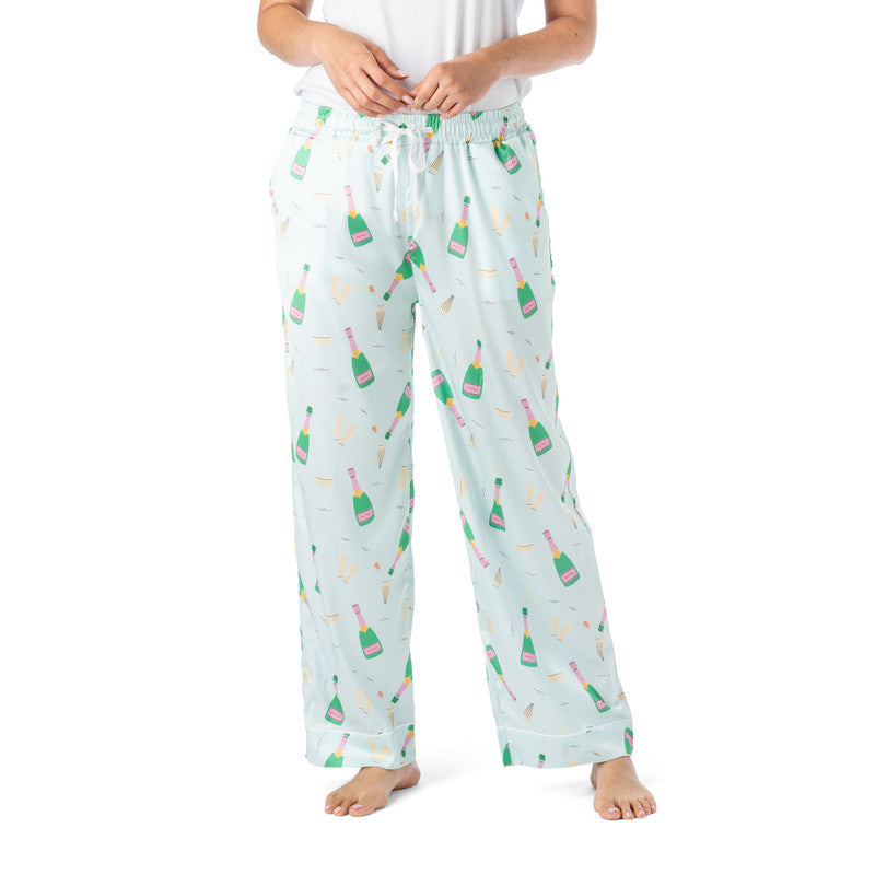 Best of the Brunch Satin Pajama Pants
