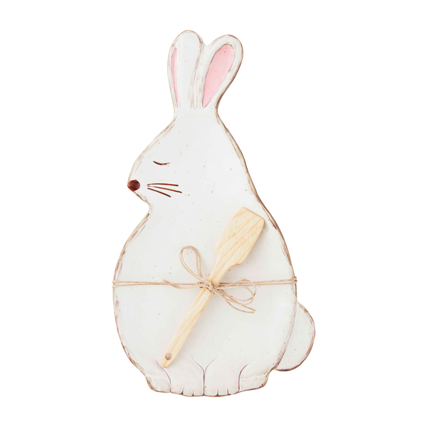 Bunny Shaped Cookie Plate Set