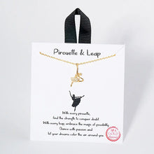 Load image into Gallery viewer, Pirouette &amp; Leap Carded Necklace
