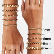 Load image into Gallery viewer, Assorted Silver &amp; Gold Filled Beaded Bracelets
