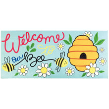 Load image into Gallery viewer, Welcome To Our Bee Hive Door Mat Insert
