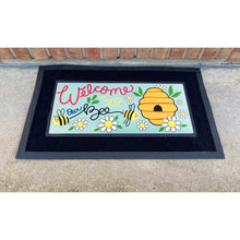 Load image into Gallery viewer, Welcome To Our Bee Hive Door Mat Insert
