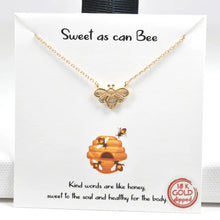 Load image into Gallery viewer, Sweet As Can Bee Carded Necklace
