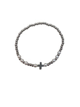 Load image into Gallery viewer, Pearl and Cross Bracelet
