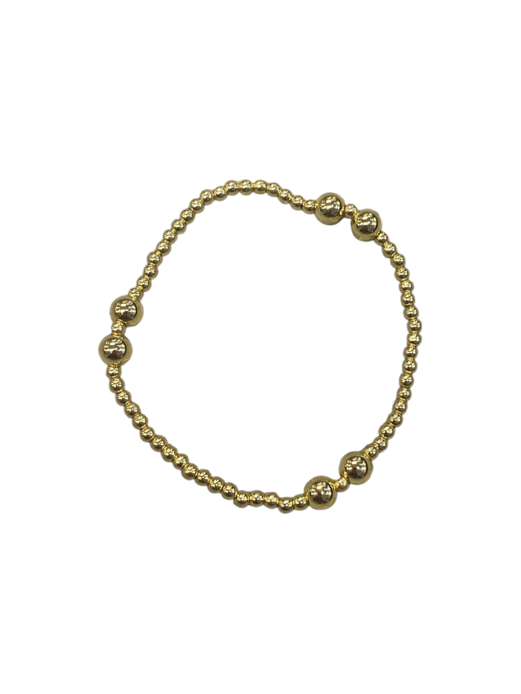 Assorted Silver & Gold Filled Beaded Bracelets
