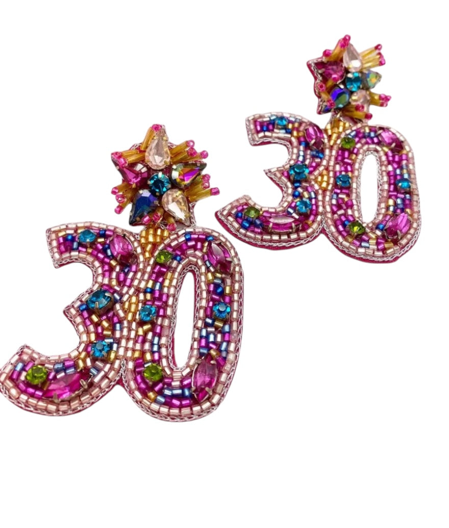 30 Beaded & Gemstone Earrings