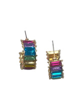 Load image into Gallery viewer, Colorful Gemstone Hoop Earrings
