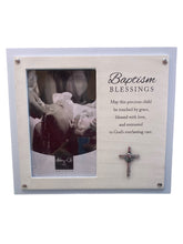Load image into Gallery viewer, Blue Baptism Blessing Frame
