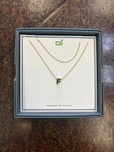 Load image into Gallery viewer, Layered Gold Initial Necklace C&amp;I
