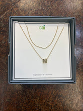 Load image into Gallery viewer, Layered Gold Initial Necklace C&amp;I
