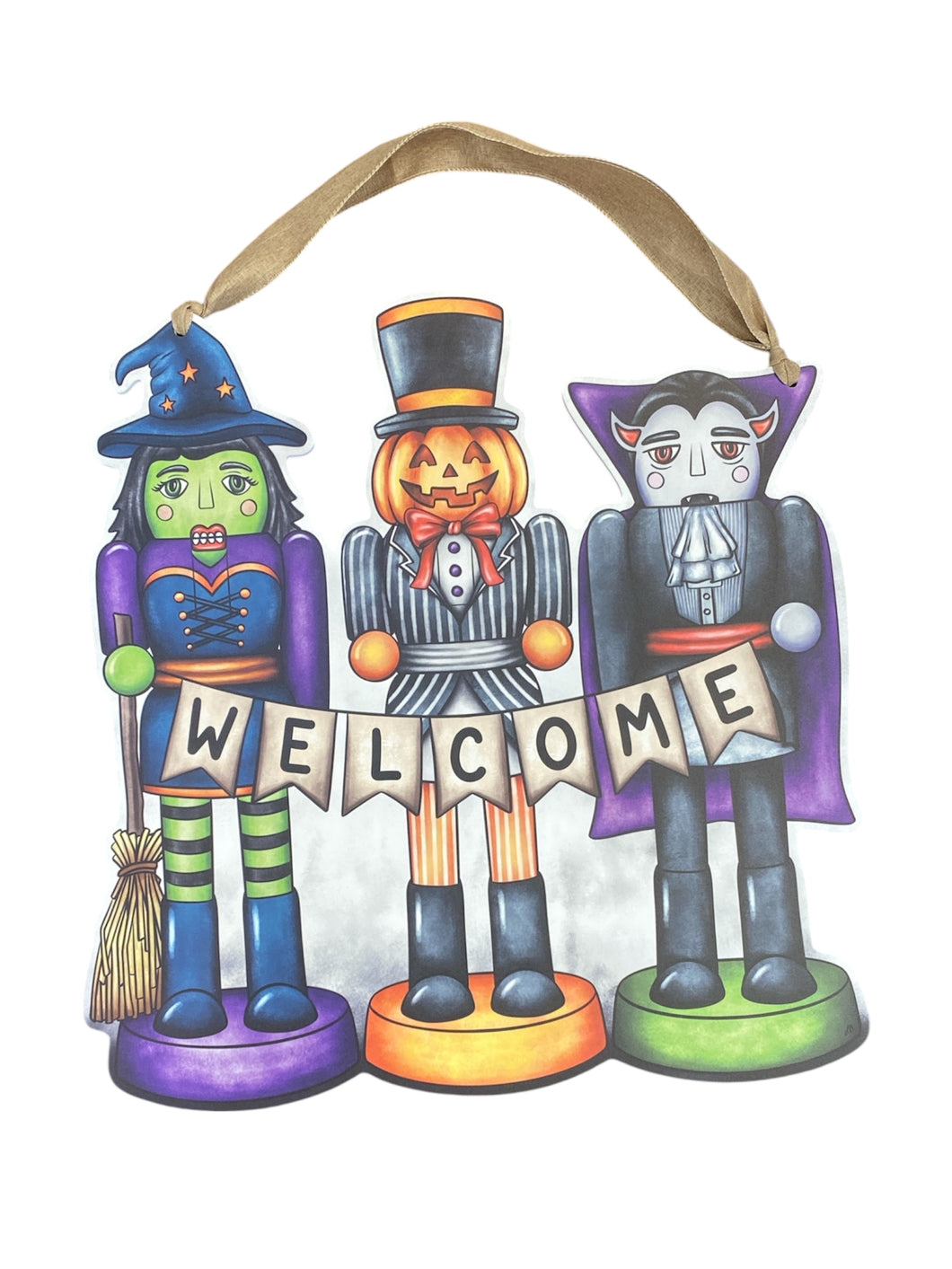 Halloween Nutcracker Trio Door Hanger