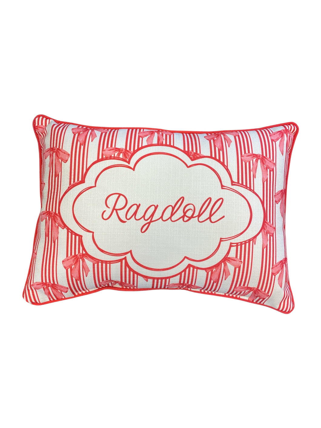 Ragdoll Bow Lumbar Pillow