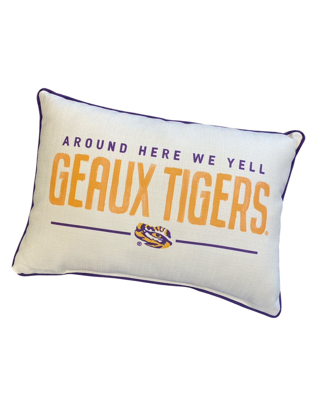 Geaux Tigers Lumbar Pillow