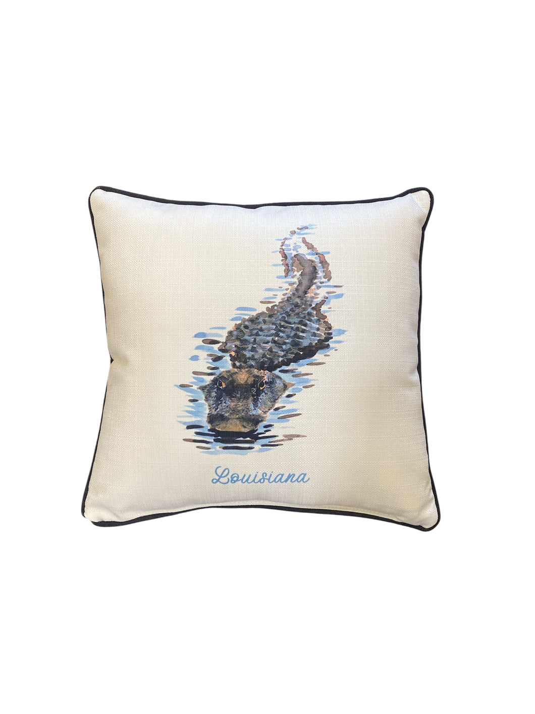 Alligator Square Pillow