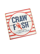 Load image into Gallery viewer, Crawfish Season is my Favorite Wooden Block

