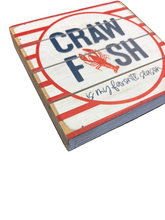 Load image into Gallery viewer, Crawfish Season is my Favorite Wooden Block
