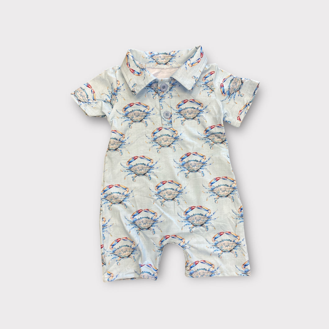 Blue Crab Polo Shortall