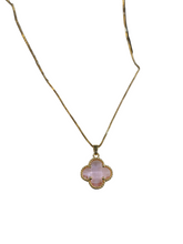 Load image into Gallery viewer, Crystal Flower Gold Charm Necklace

