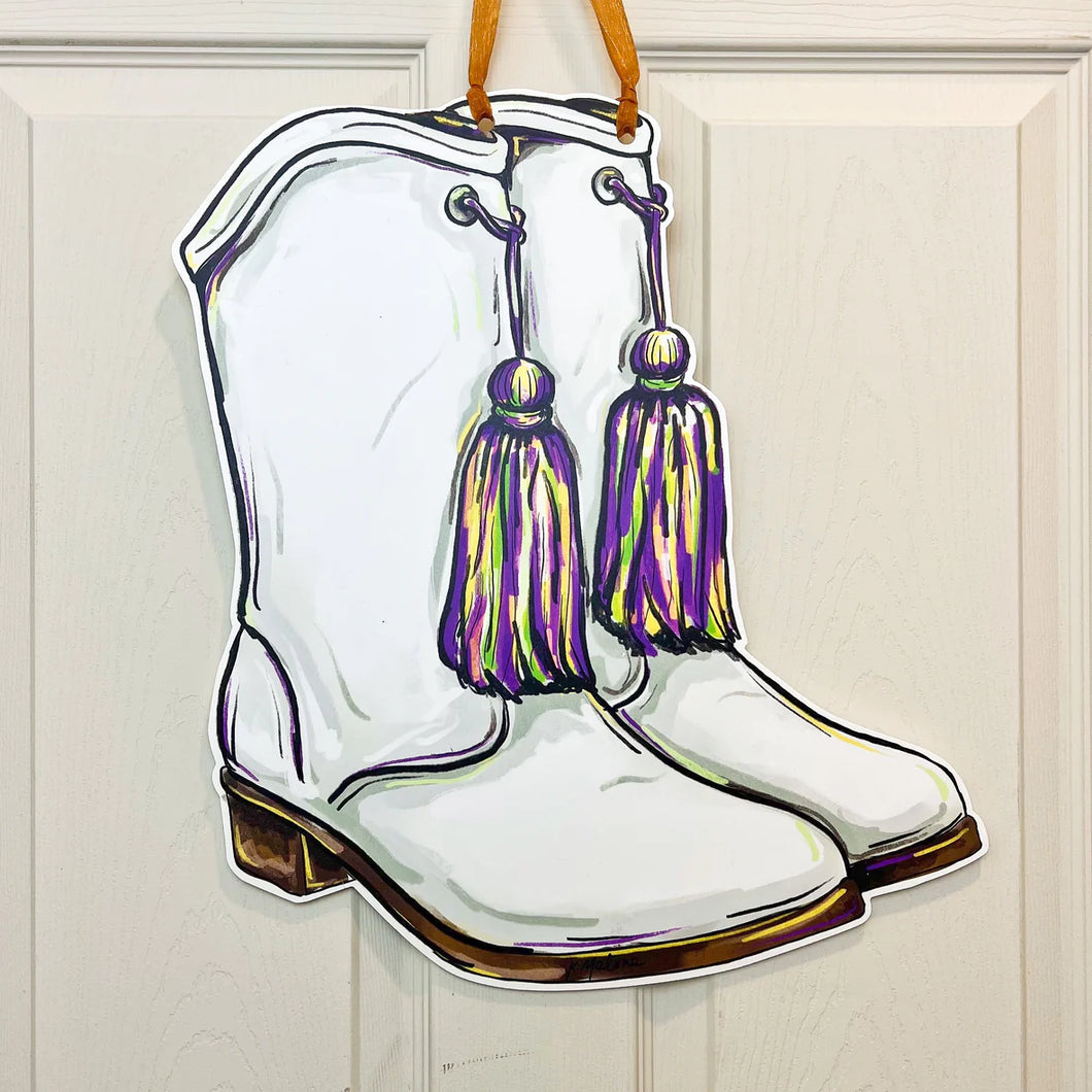 Majorette Marching Boots Door Decor