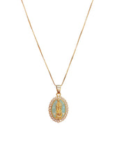 Load image into Gallery viewer, Virgin Mary On Gold Chain Necklace

