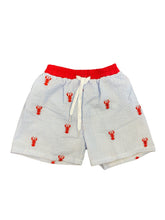 Load image into Gallery viewer, White &amp; Blue Crawfish Shorts
