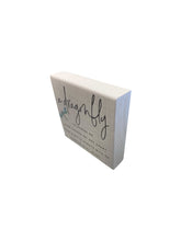 Load image into Gallery viewer, A Dragonfly Wooden Block Sign
