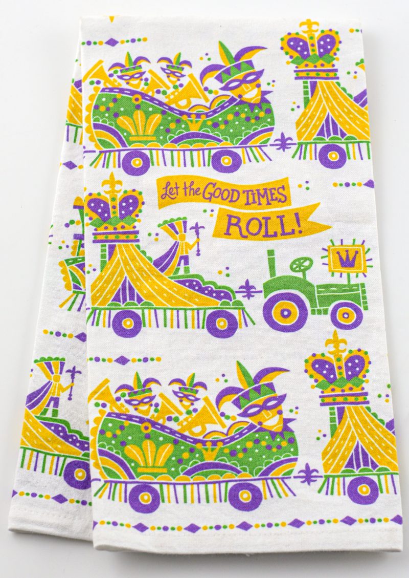 Let the Good Times Roll Kitchen Towel