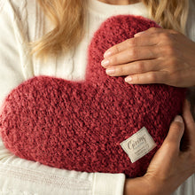 Load image into Gallery viewer, Red Giving Heart Weighted Pillow
