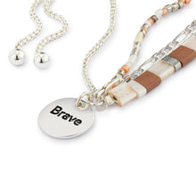 Load image into Gallery viewer, Brave - Your Journey Tile Bracelet
