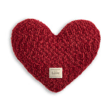 Load image into Gallery viewer, Red Giving Heart Weighted Pillow
