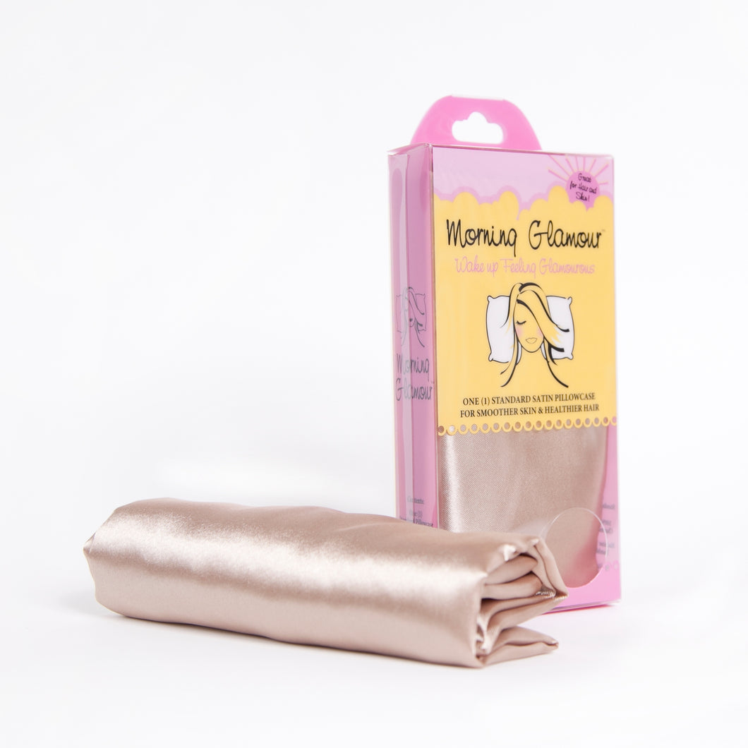 Gold Satin Standard Pillowcase