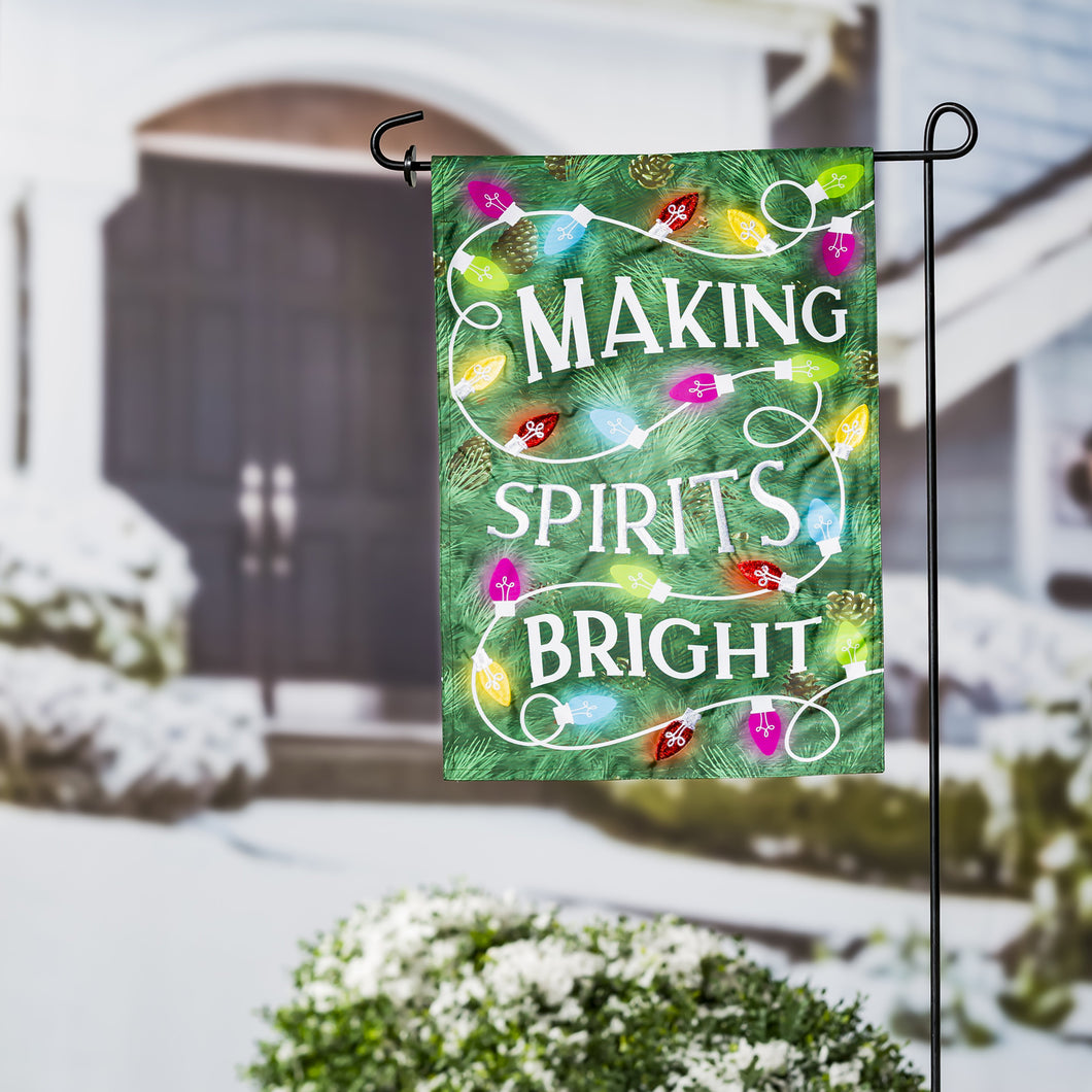 Making Spirits Bright Garden Flag
