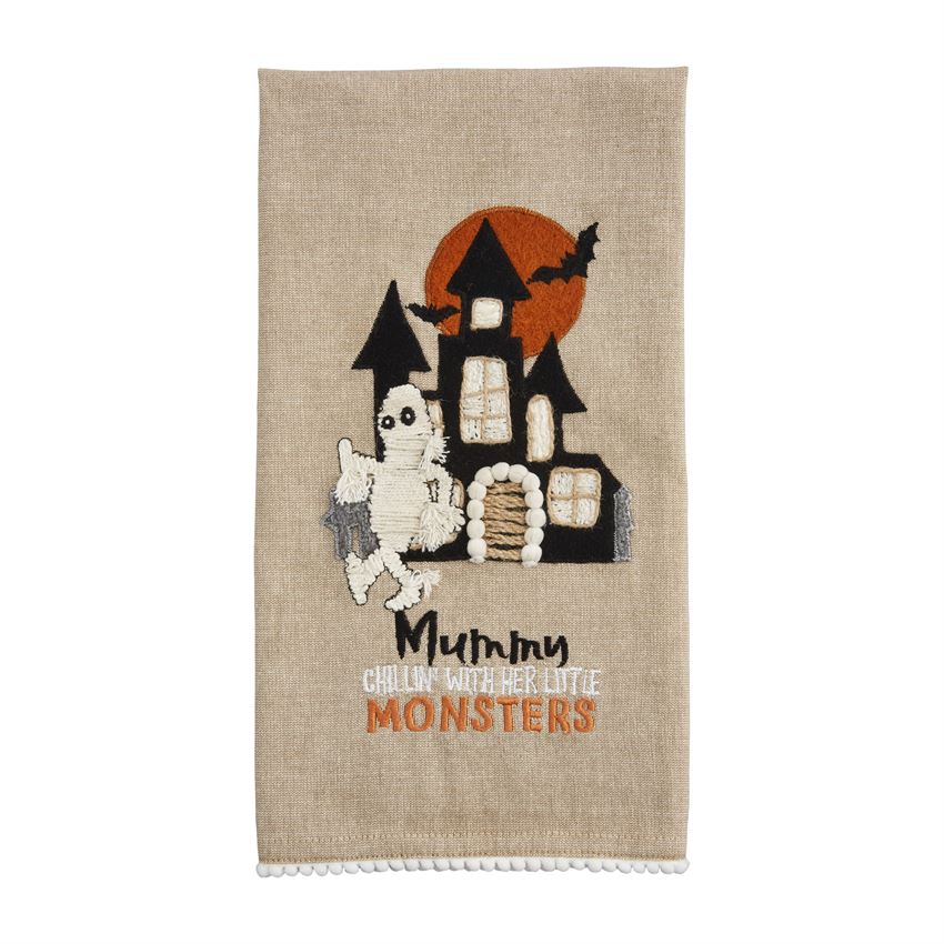 Halloween Embellished Towels