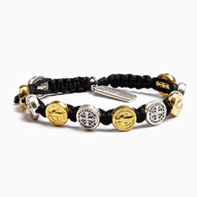 Load image into Gallery viewer, Black St. Benedict Blessing Bracelet
