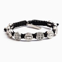 Load image into Gallery viewer, Black St. Benedict Blessing Bracelet
