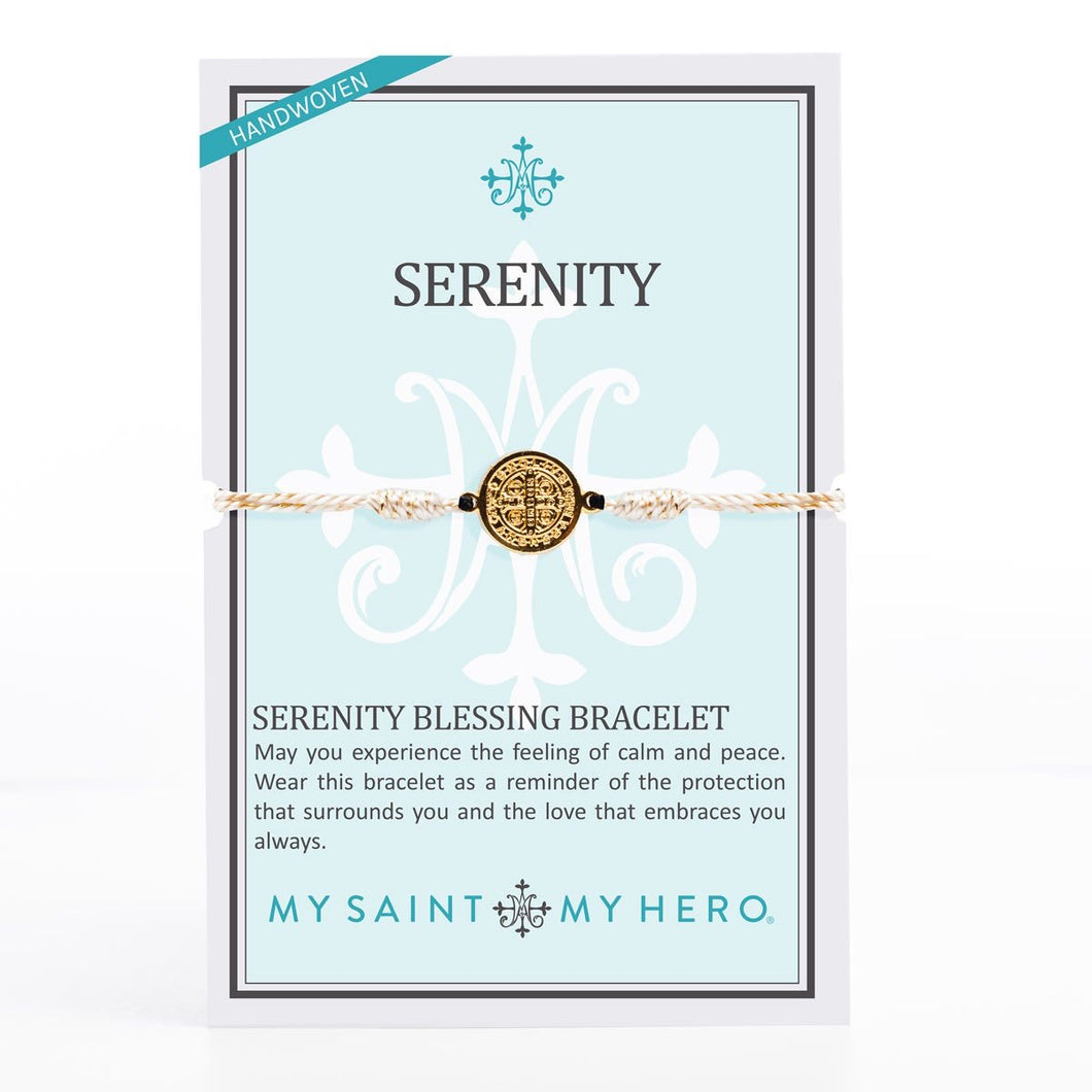 Serenity Benedictine Blessing - Metallic Gold with Gold Medal