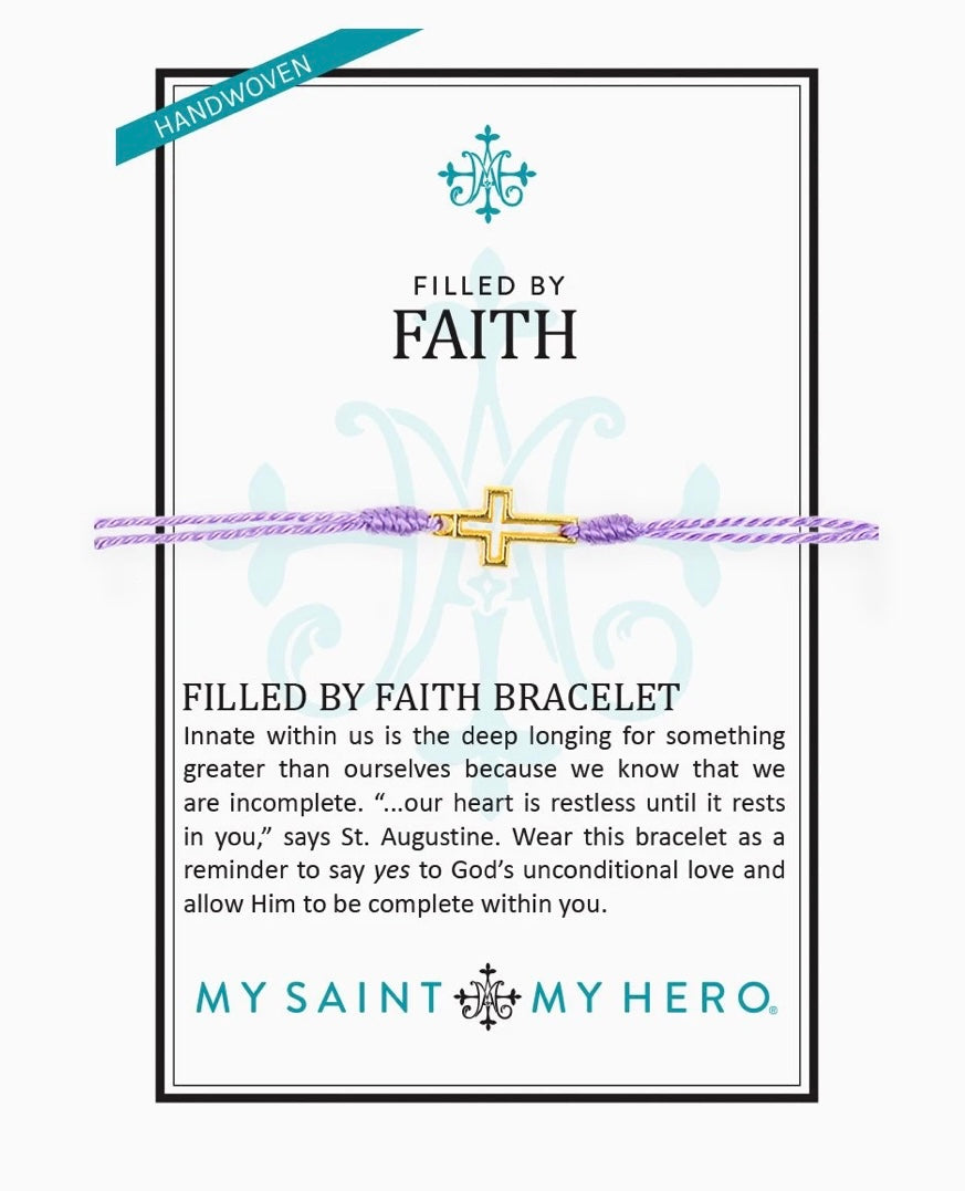 Filled By Faith Lavender Bracelet