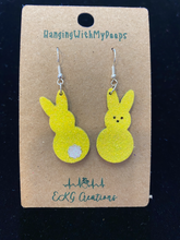 Load image into Gallery viewer, Hanging With My Peeps Yellow Earrings
