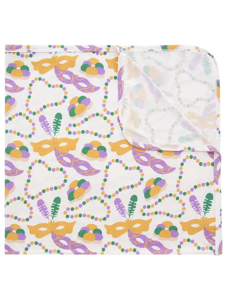 Mardi Gras Bamboo Swaddle Blanket