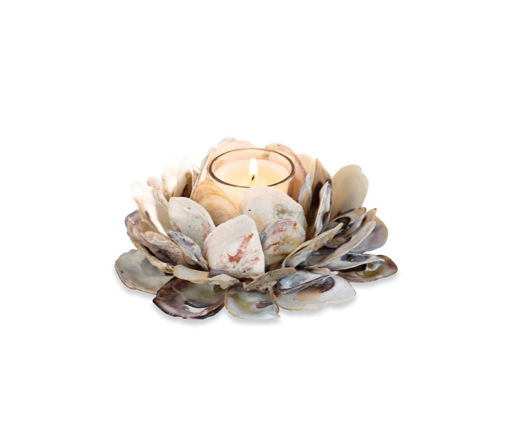 Oyster Shell Votive Holder