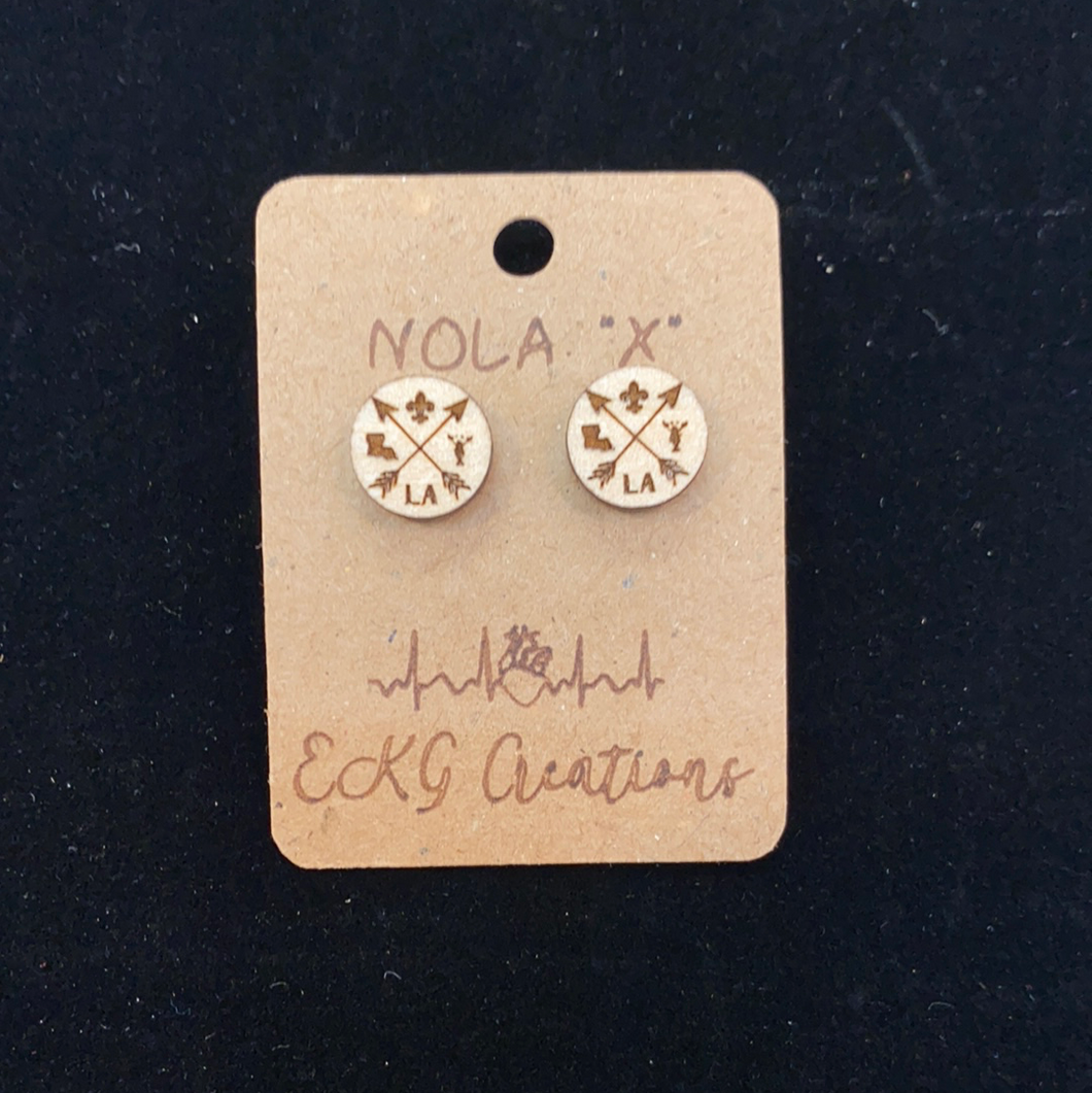 NOLA “X” Stud Earrings