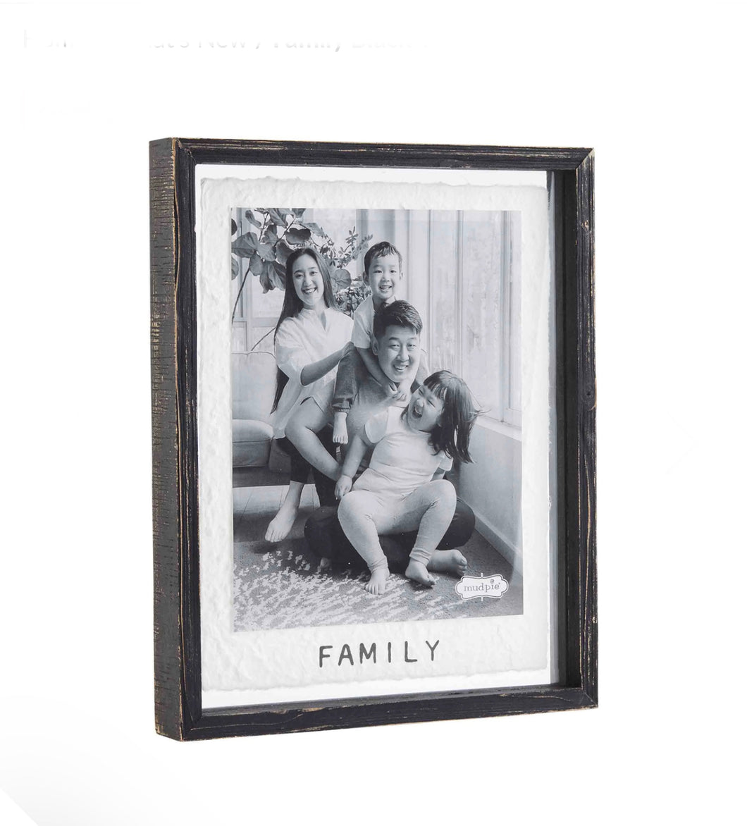 Family Black Wood Picture Frame