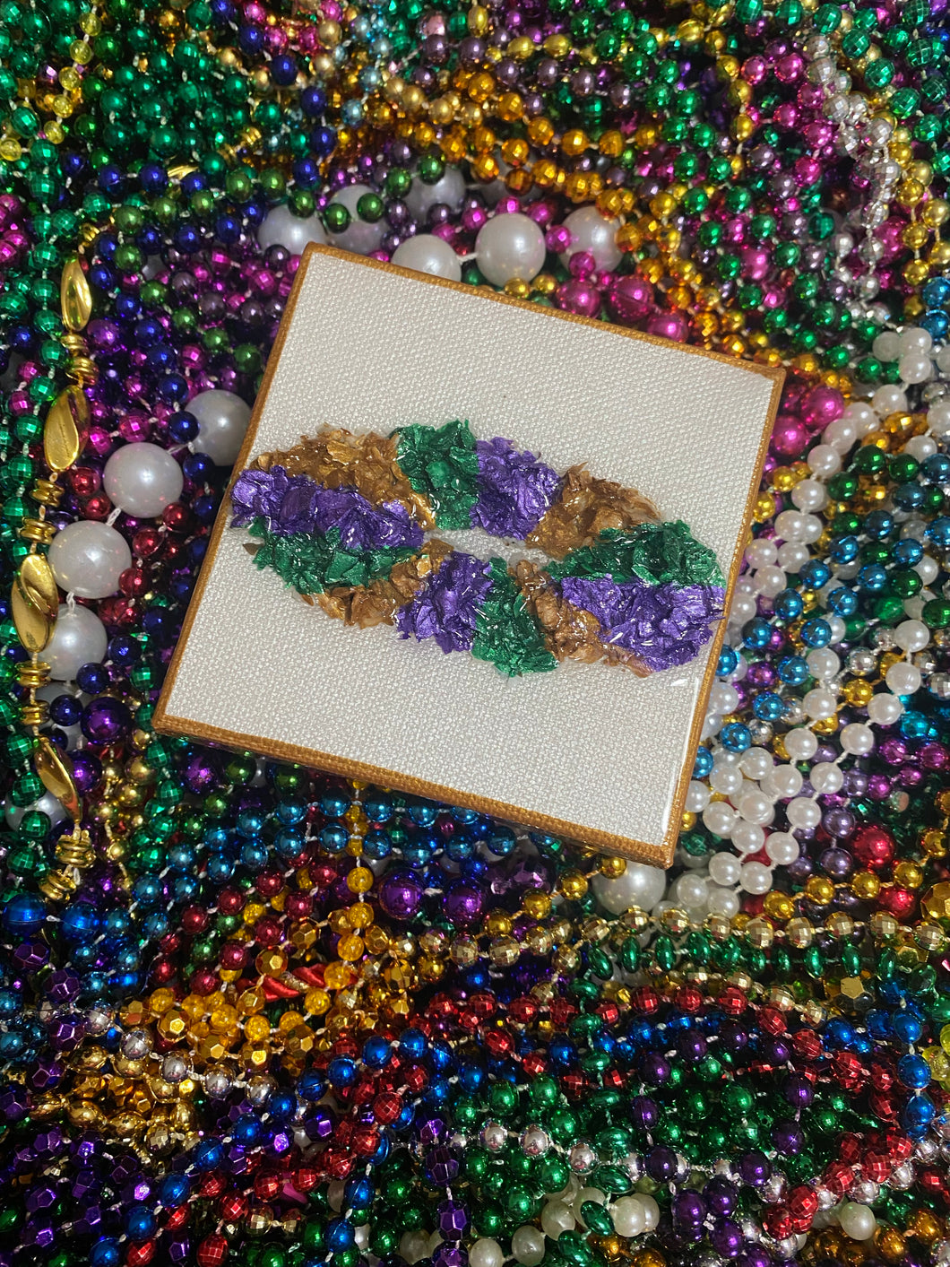 Small King Cake Oyster Art Canvas