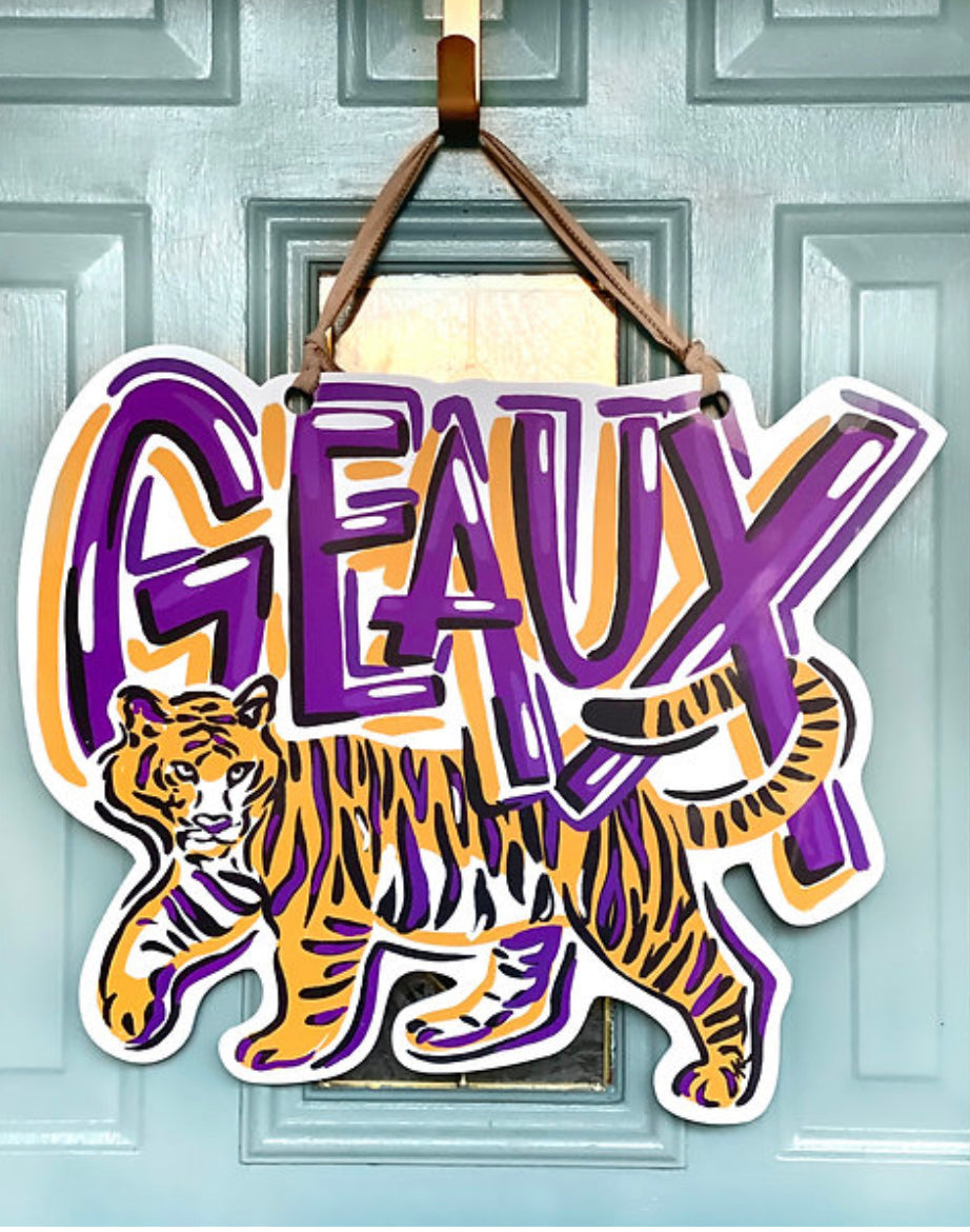 Geaux Tigers Door Decor
