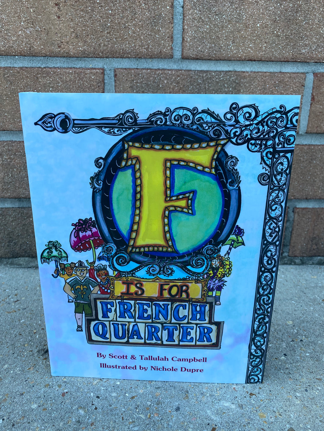 F is for French Quarter Hard Cover Book