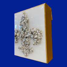 Load image into Gallery viewer, Fleur De Lis - Crushed Oyster 6x6 Canvas
