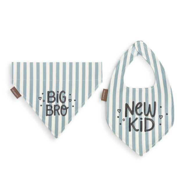 Small Bib & Bandana Set - Big Bro/New Kid